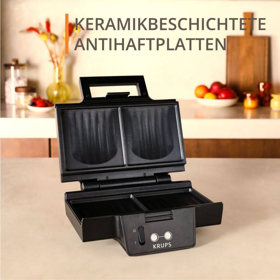 Krups Sandwichmaker FDK462 Iconic Schelpvorm