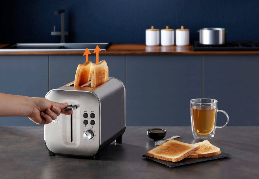 Krups Toaster KH682D Excellence aanraakgevoelige toetsen liftfunctie 8 bruiningsgraden - Foto 4