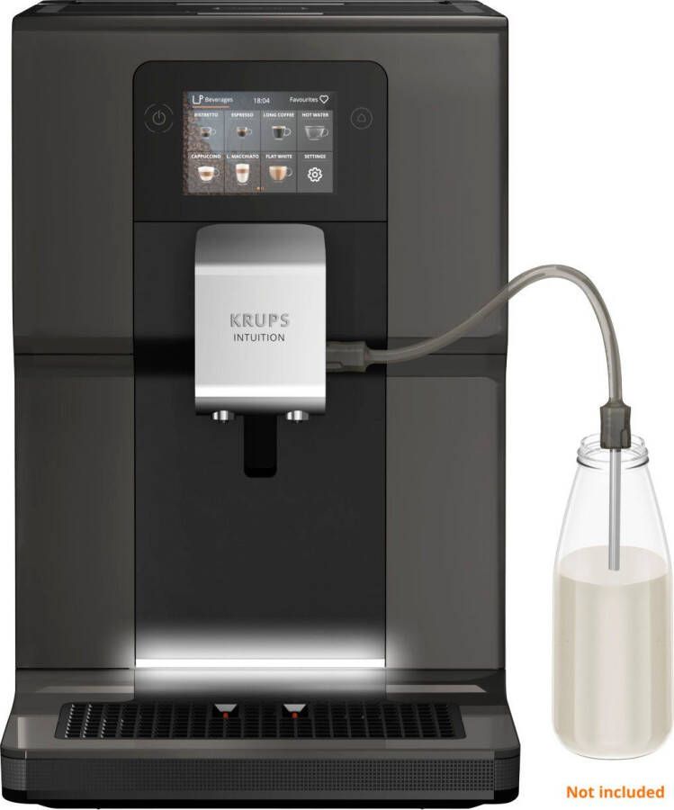 Krups Volautomatisch koffiezetapparaat EA872B Intuition Preference 3 5"-kleurentouchscreen intuïtieve gekleurde indicatielampjes - Foto 6