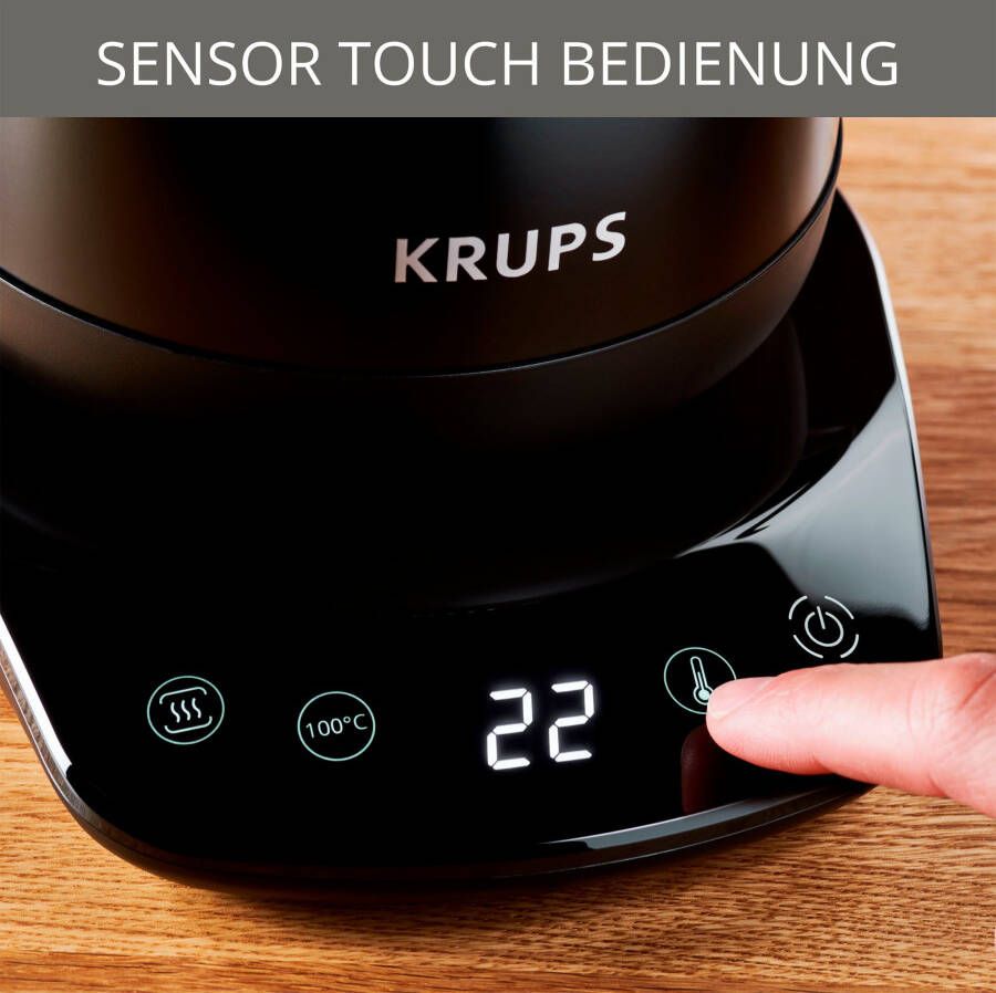 Krups Waterkoker BW9238 coffee control Gooseneck 1 l Zwanenhals-uitloop 1 L digitale weergave 8 instellingen