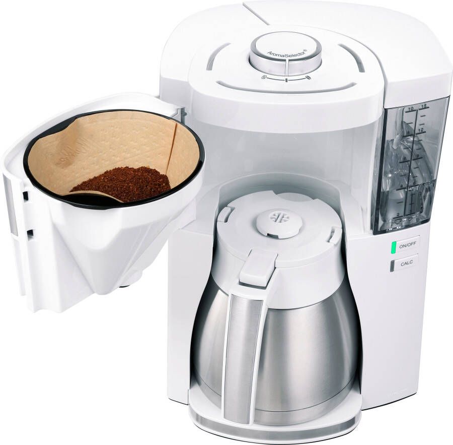 Melitta Coffee Machine Look v Therm Perfection 1025-15 Wit geborsteld staal - Foto 2