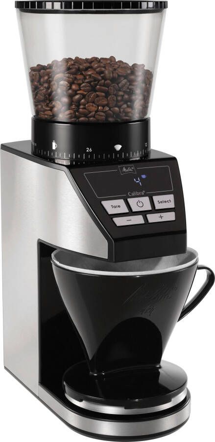 Melitta SST 1027-01 Calibra Koffiemolen met Weegschaal Zwart RVS - Foto 14