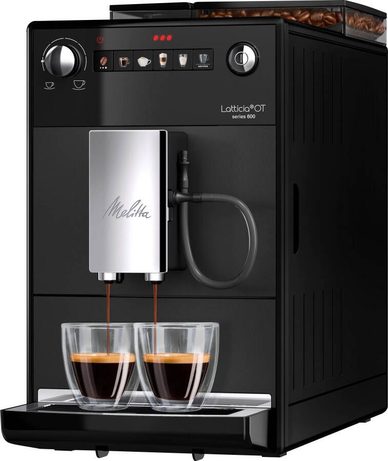 Melitta Volautomatisch koffiezetapparaat Latticia One Touch F300-100 zwart compact maar xl-waterreservoir & xl-bonenreservoir - Foto 3