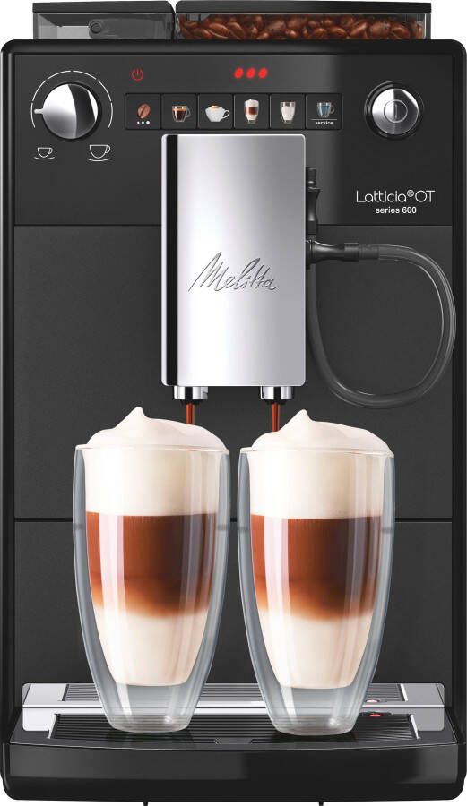 Melitta Volautomatisch koffiezetapparaat Latticia One Touch F300-100 zwart compact maar xl-waterreservoir & xl-bonenreservoir - Foto 6