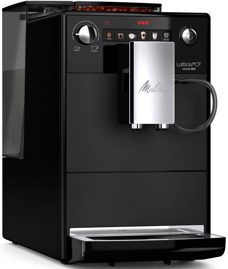 Melitta Volautomatisch koffiezetapparaat Latticia One Touch F300-100 zwart compact maar xl-waterreservoir & xl-bonenreservoir - Foto 4