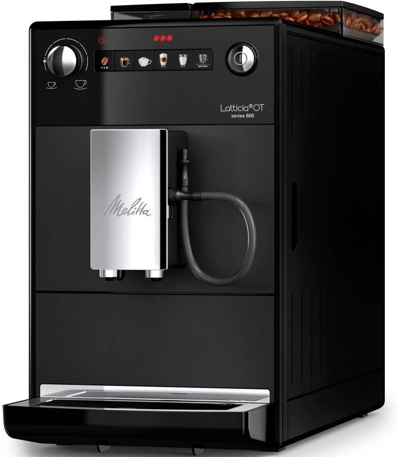 Melitta Volautomatisch koffiezetapparaat Latticia One Touch F300-100 zwart compact maar xl-waterreservoir & xl-bonenreservoir - Foto 2