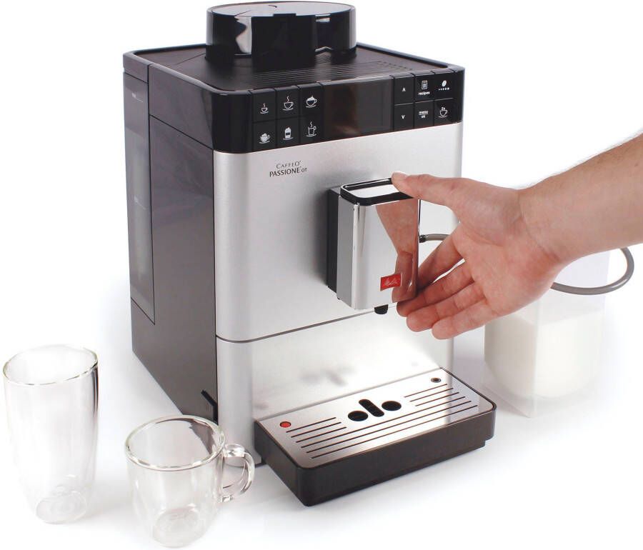 Melitta Volautomatisch koffiezetapparaat Passione One Touch F53 1-101 zilver One-touch-functie per kopje precies de juiste hoeveelheid versgemalen bonen - Foto 8