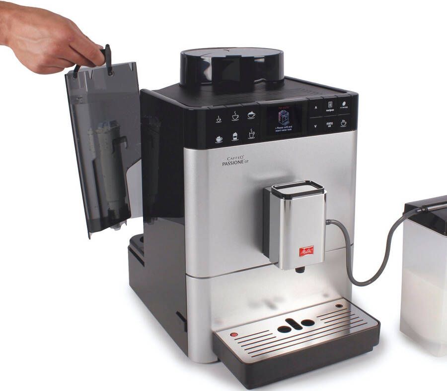 Melitta Volautomatisch koffiezetapparaat Passione One Touch F53 1-101 zilver One-touch-functie per kopje precies de juiste hoeveelheid versgemalen bonen - Foto 6