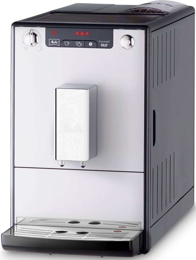 Melitta Volautomatisch koffiezetapparaat Solo E950-103 zilver zwart Perfect voor caffè crema & espresso slechts 20 cm breed