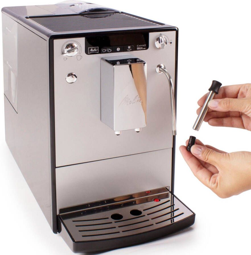Melitta Volautomatisch koffiezetapparaat Solo & Milk E953-202 zilver zwart Caffè crema & espresso per one touch zuigmond voor melkschuim - Foto 3