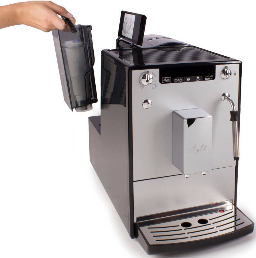 Melitta Volautomatisch koffiezetapparaat Solo & Milk E953-202 zilver zwart Caffè crema & espresso per one touch zuigmond voor melkschuim - Foto 2