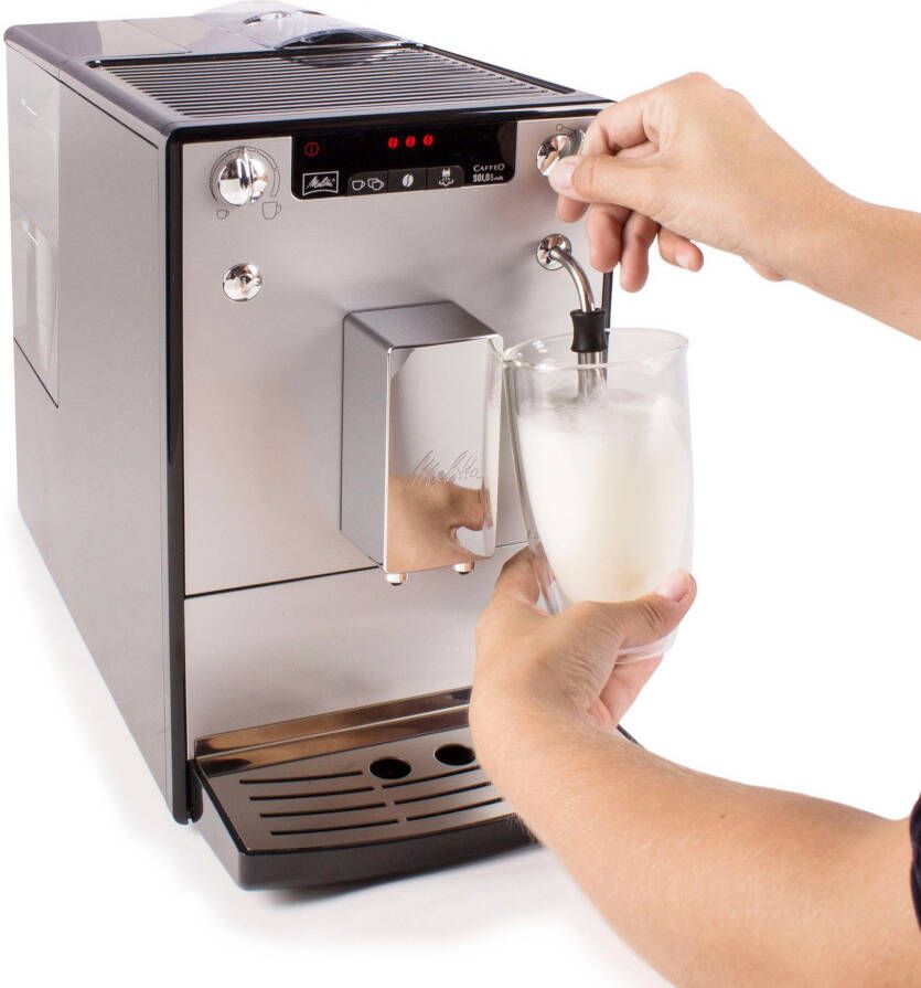 Melitta Volautomatisch koffiezetapparaat Solo & Milk E953-202 zilver zwart Caffè crema & espresso per one touch zuigmond voor melkschuim - Foto 7