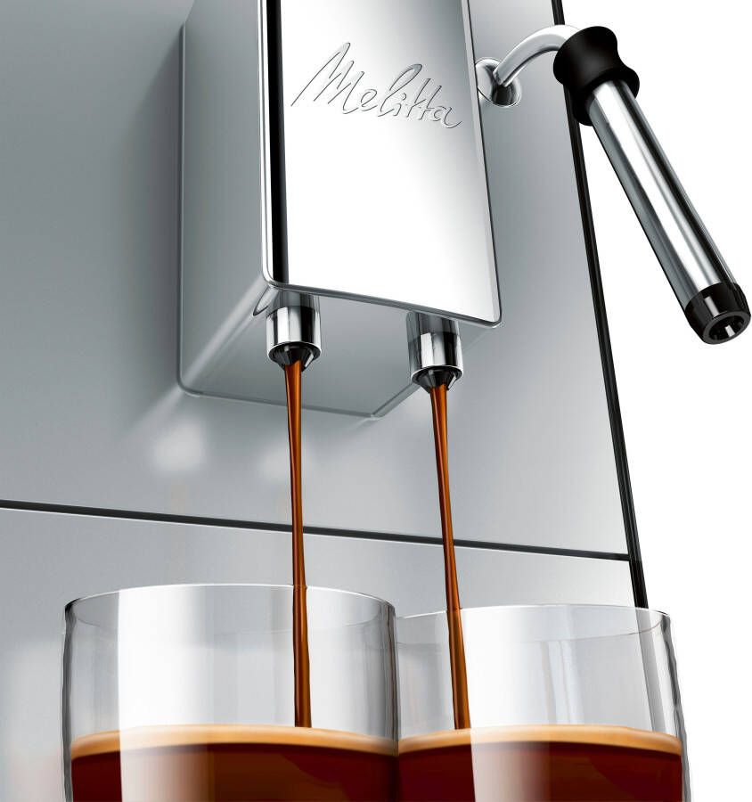 Melitta Volautomatisch koffiezetapparaat Solo & Milk E953-202 zilver zwart Caffè crema & espresso per one touch zuigmond voor melkschuim