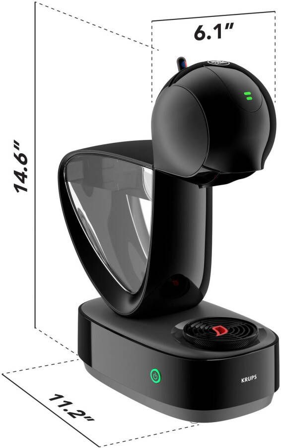 Nescafé Dolce Gusto Koffiecapsulemachine KP2708 Infinissima Touch Automatic incl. 3 pakken dolce gusto flat white t.w.v. €17 97 (adviesprijs) - Foto 13