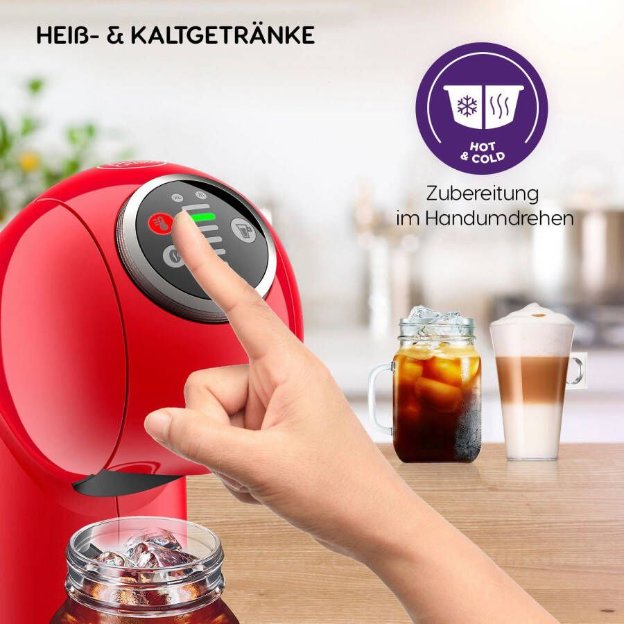 Nescafé Dolce Gusto Koffiecapsulemachine KP3405 Genio S Plus Temperatuurkeuze automatische uitschakeling 0 8 liter waterreservoir