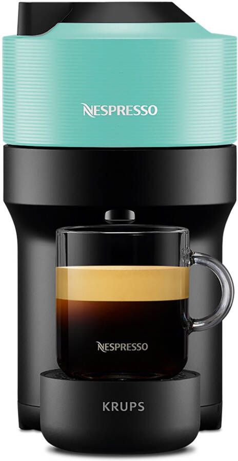 Nespresso Koffiecapsulemachine Vertuo Pop XN9204 van Krups inhoud 560 ml aut. capsule-herkenning één druk op de knop 4 maten kopjes