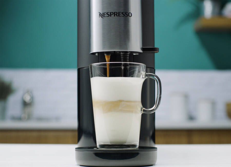 Nespresso Koffiecapsulemachine XN8908 Atelier van Krups Waterreservoir: 1 liter 19 bar druk inclusief glazen kopje + capsules