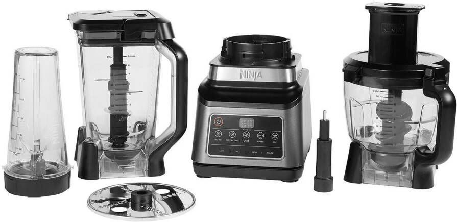 NINJA Compacte keukenmachine 3-in-1 met auto-iQ BN800EU 1 8 l kom 0 7 l beker en verdere accessoires - Foto 9