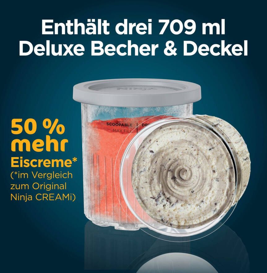 NINJA Ijsmachine NC501EU Creami Deluxe 10-in-1 Eis-und Eisgetränkmaschine