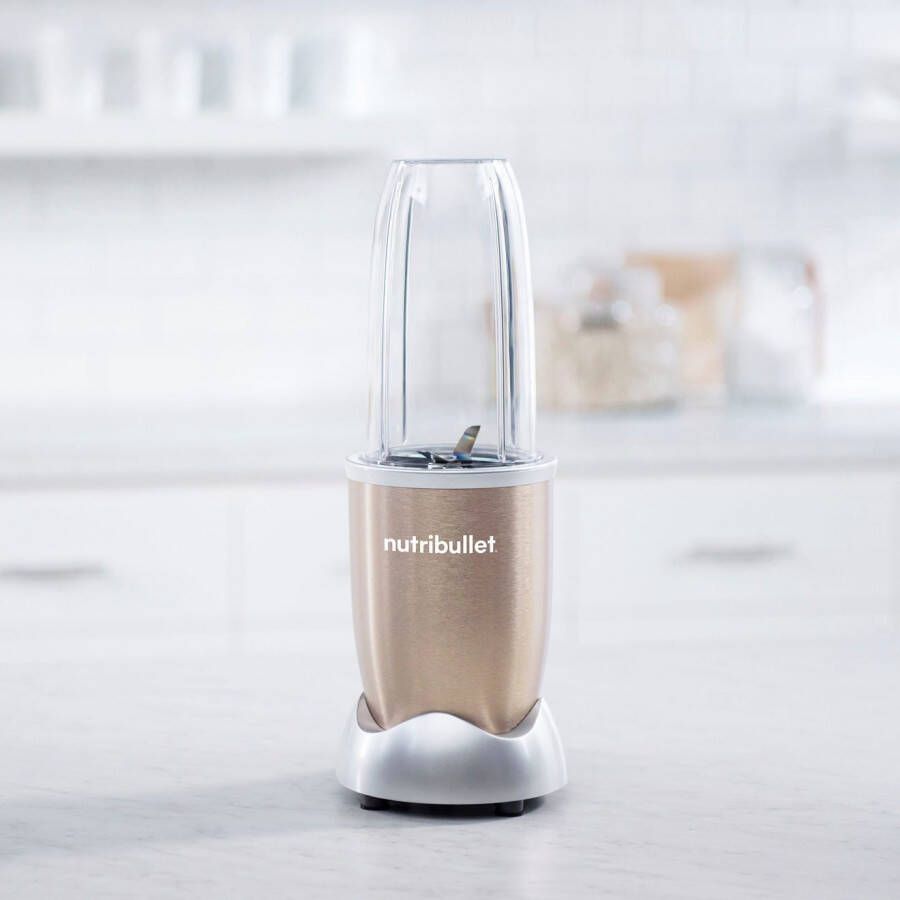 Nutribullet Smoothie-maker NB907CP Blender multifunctionele blender incl. 2 drinkbekers champagne