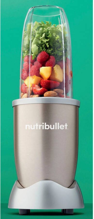 Nutribullet Smoothie-maker NB907CP Blender multifunctionele blender incl. 2 drinkbekers champagne
