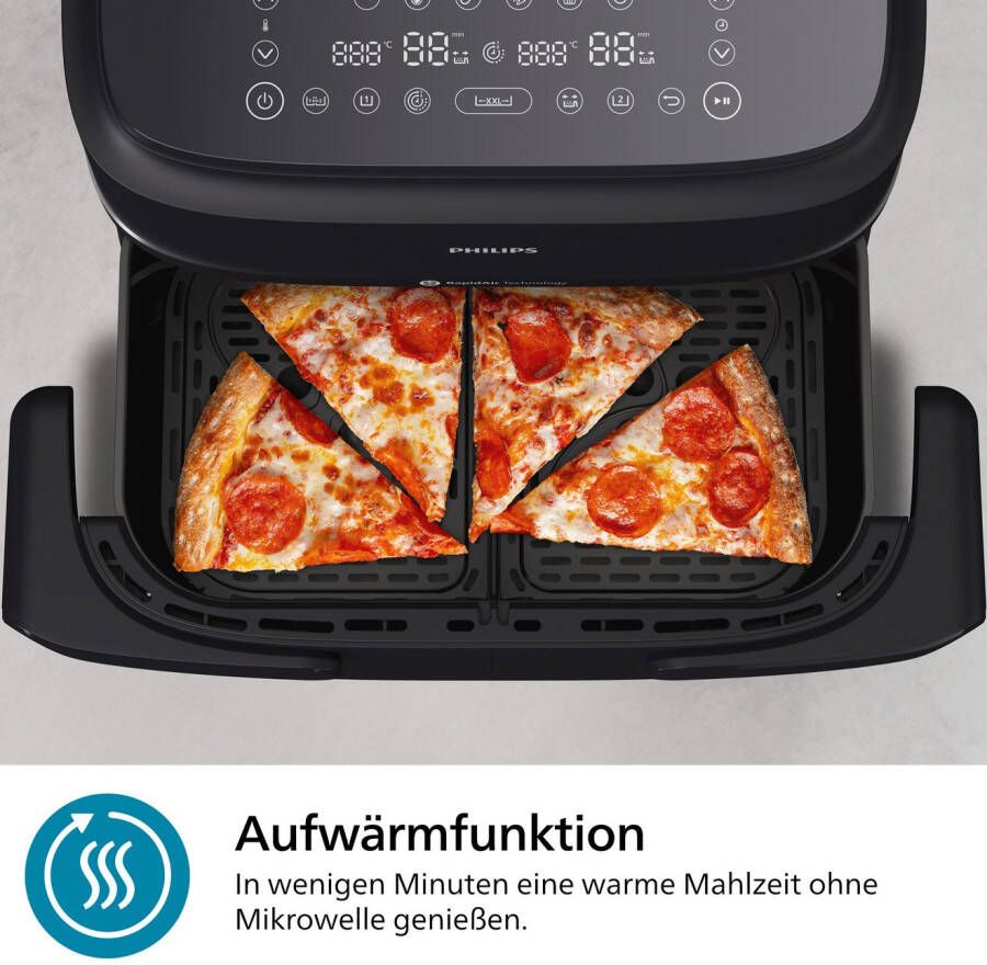 Philips Airfryer 1000 Flexible Basket NA150 00 twee manden met 7.1L
