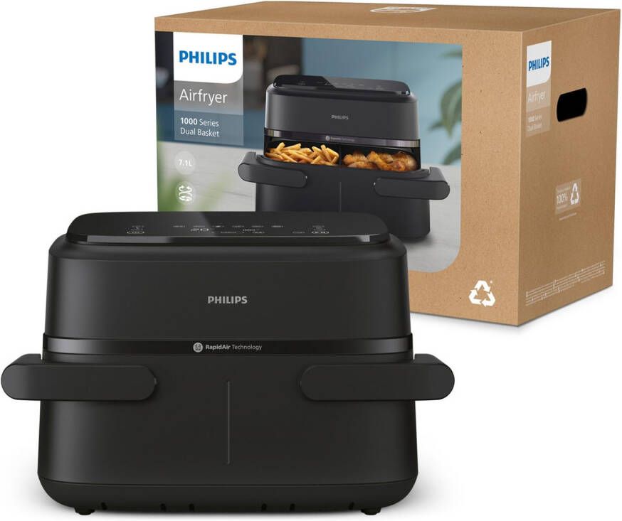 Philips Airfryer 1000 Flexible Basket NA150 00 twee manden met 7.1L