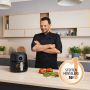 Philips 2000 series NA221 00 friteuse Enkel Vrijstaand 1500 W Heteluchtfriteuse Zwart Zilver - Thumbnail 6