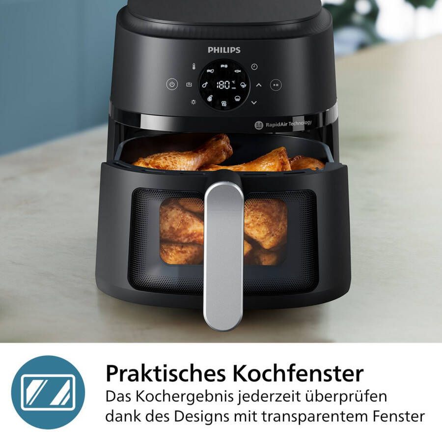 Philips Airfryer 2000 NA221 00 met 4.2L kijkvenster