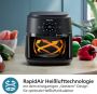 Philips 2000 series NA221 00 friteuse Enkel Vrijstaand 1500 W Heteluchtfriteuse Zwart Zilver - Thumbnail 8