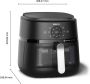 Philips 2000 series NA231 00 friteuse Enkel Vrijstaand 1700 W Heteluchtfriteuse Zwart Zilver - Thumbnail 4
