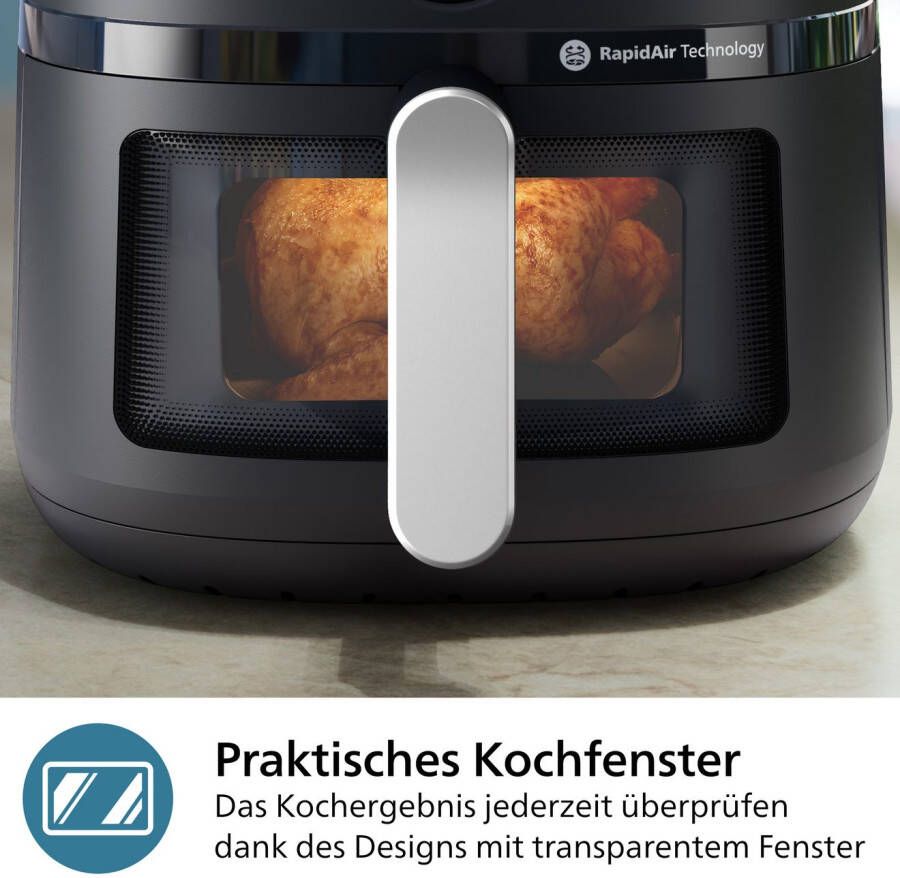 Philips Airfryer 2000 NA231 00 met 6.2L kijkvenster