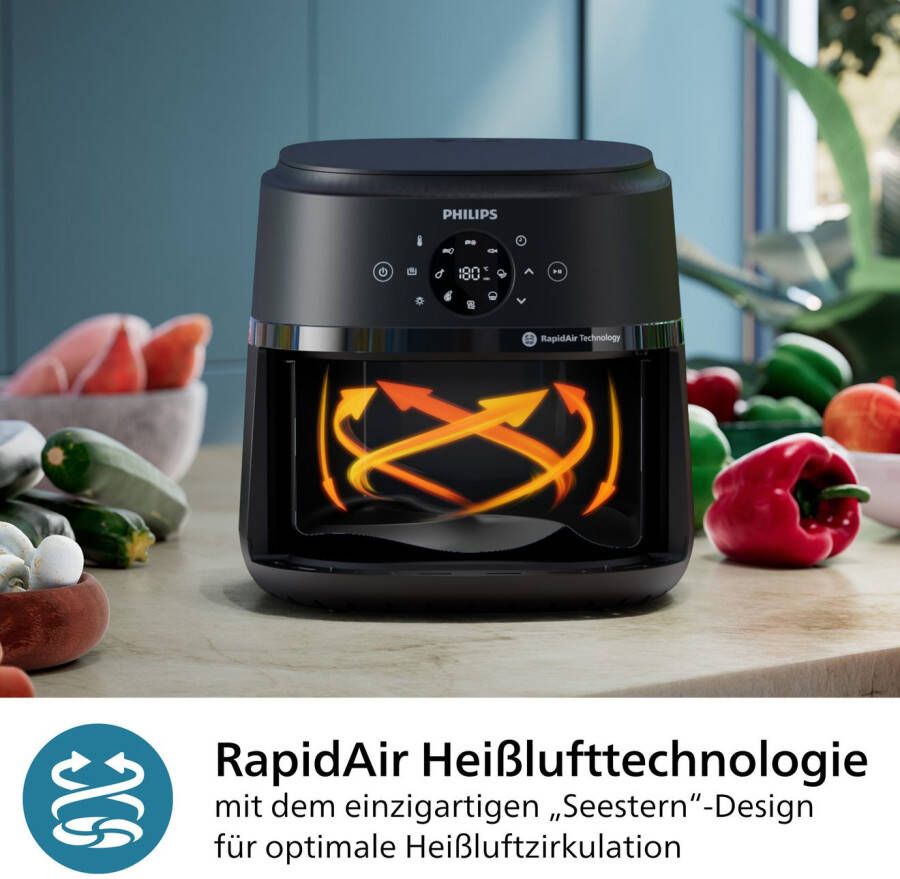 Philips Airfryer 2000 NA231 00 met 6.2L kijkvenster
