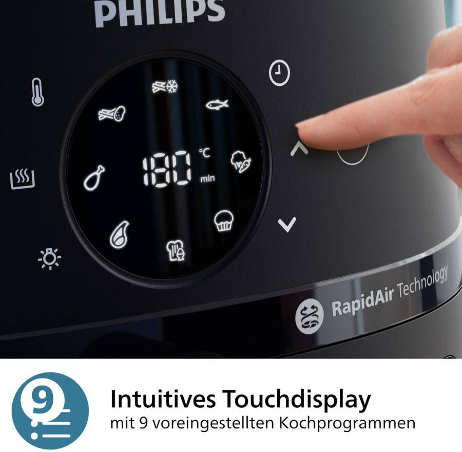 Philips Airfryer 2000 NA231 00 met 6.2L kijkvenster