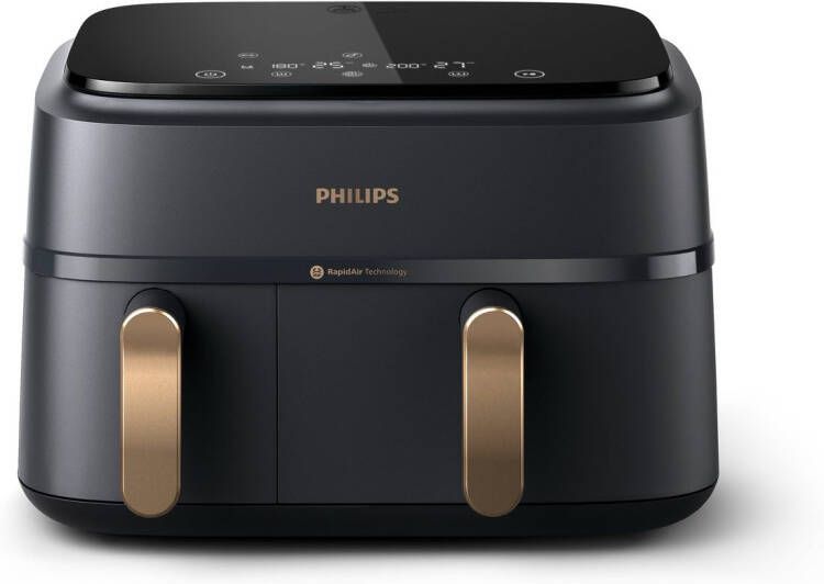 Philips Airfryer 3000 Dual Basket NA352 00 twee manden met 9L (3L+6L)