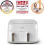 Philips 3000 series NA353 10 friteuse Dubbel 9 l Vrijstaand 2750 W Heteluchtfriteuse Grijs - Thumbnail 5