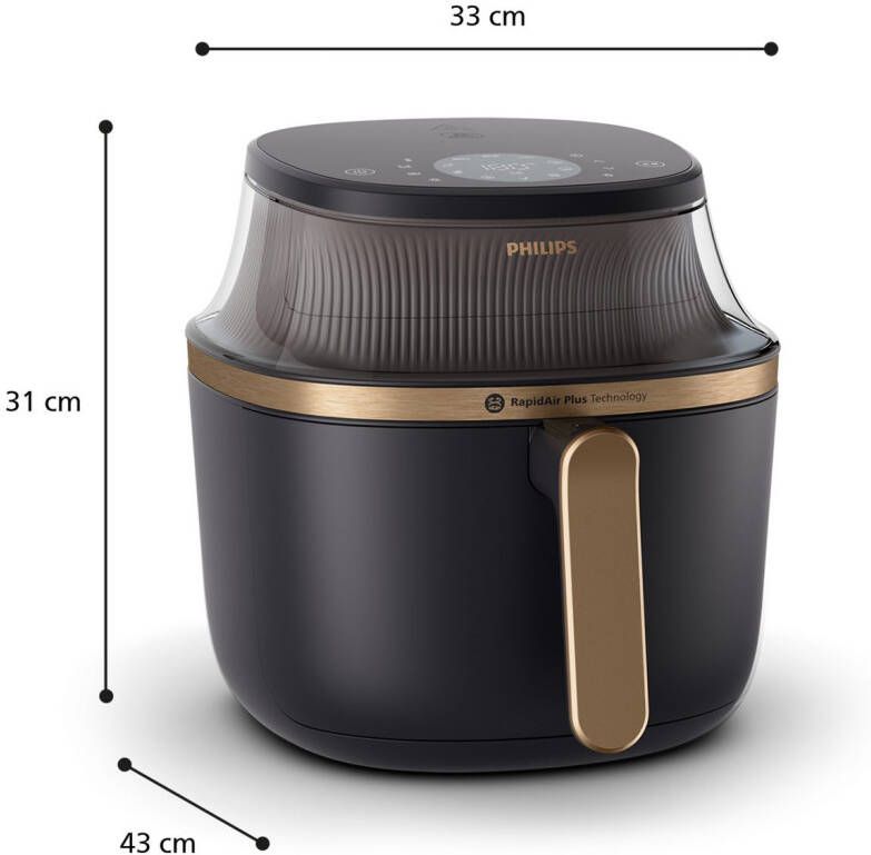 Philips Airfryer 3000 NA332 00 mit 6.2L Sichtfenster
