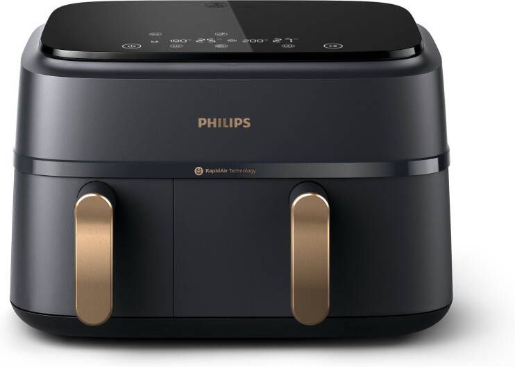 Philips Airfryer 3000 Series NA352 00 Dual Basket Airfryer met 9L capaciteit (3L+6L)