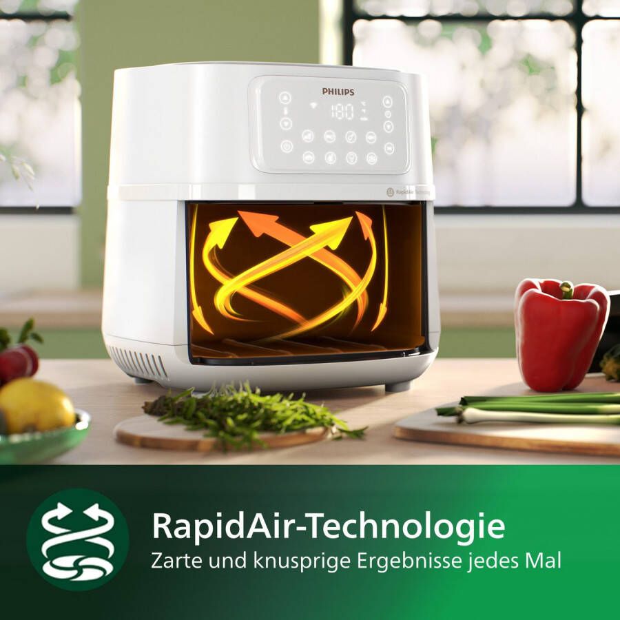 Philips Airfryer XXL HD9285 90 7 2 l met 7 instellingen warmhoudfunctie en wifi-connectiviteit