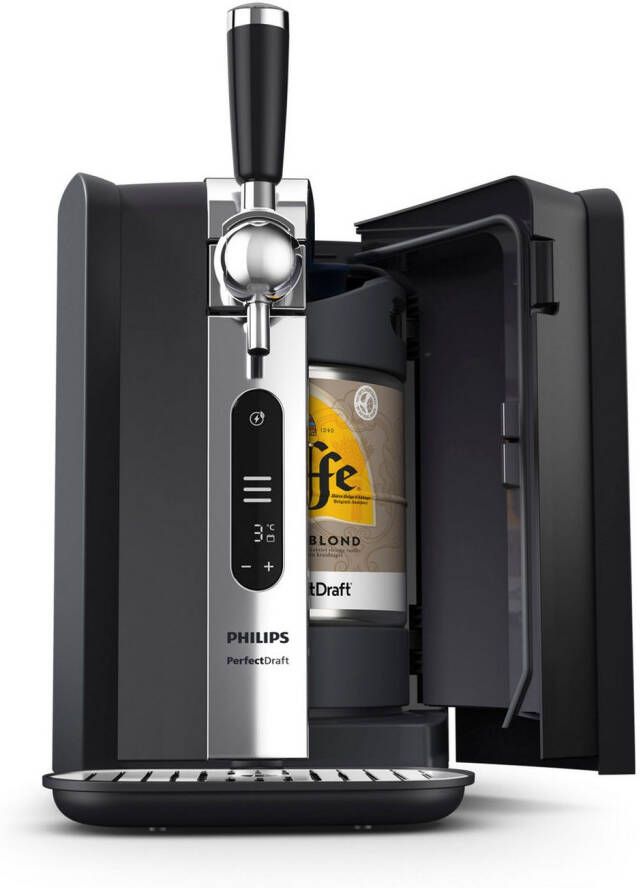 Philips Biertapinstallatie Perfect Draft 7000 Series HD3770 90 met temperatuurinstellingen van 0-12°c en led-display zwart
