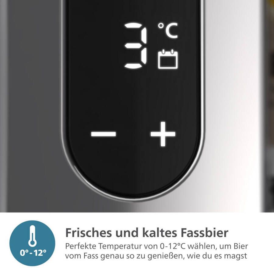 Philips Biertapinstallatie Perfect Draft 7000 Series HD3770 90 met temperatuurinstellingen van 0-12°c en led-display zwart