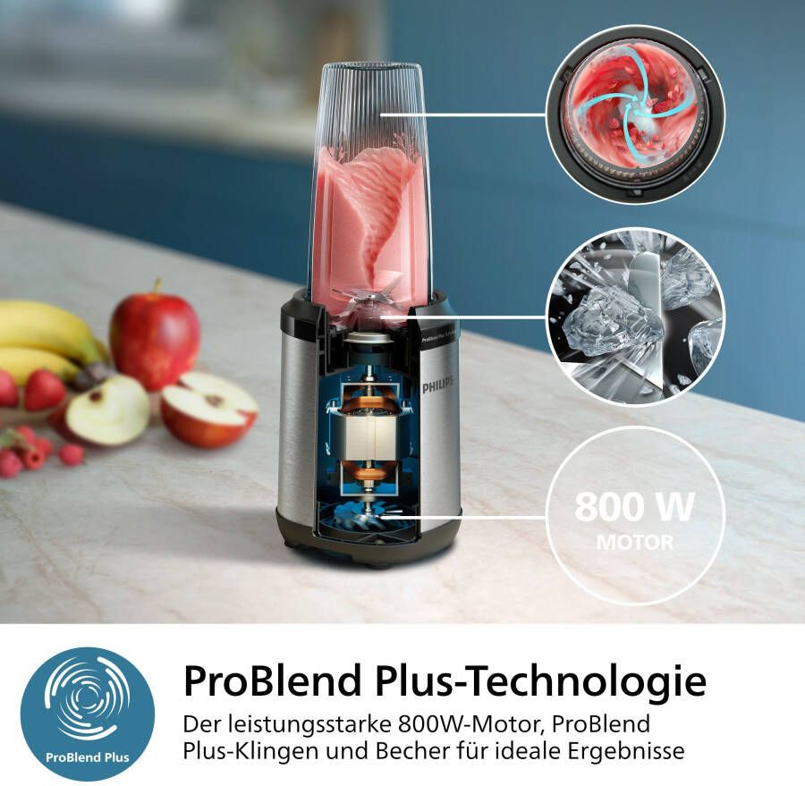 Philips Blender HR2764 00 5000 Series mit ProBlend Plus-Technologie