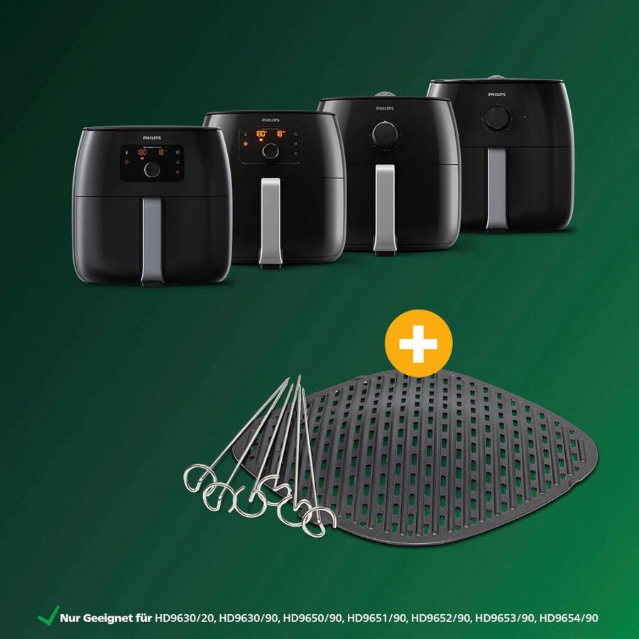 Philips Grillpan-inzet HD9951 00 Grill kit voor HD9630 HD9750 HD9654 HD9656 HD9860 HD9867 HD9870 HD9762