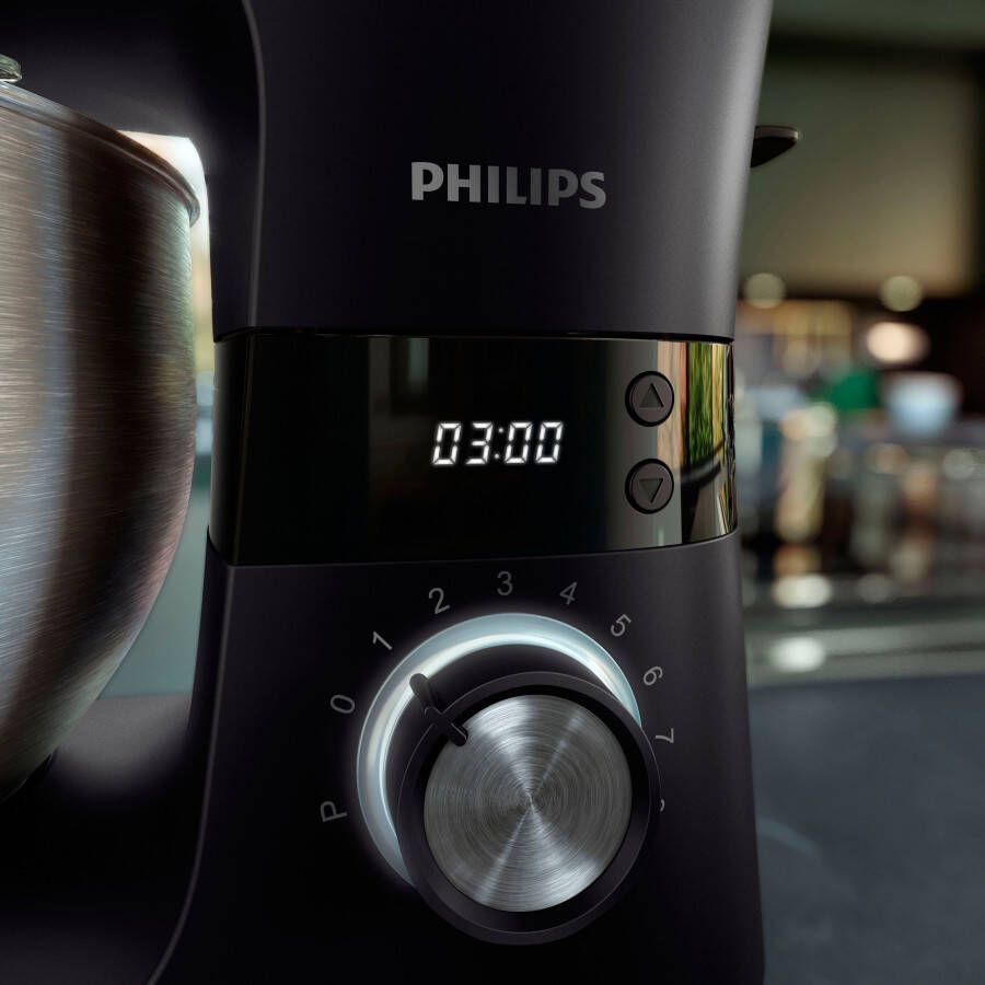Philips Keukenmachine HR7962 01 ProKnead technologie inclusief deeghaak garde en klopper - Foto 4