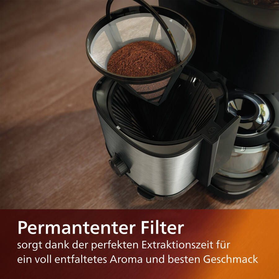 Philips Koffiezetapparaat met maalwerk HD7900 50 All-in-1 Brew met slim dosering en duo-koffiebonenreservoir inclusief doseerlepel - Foto 5
