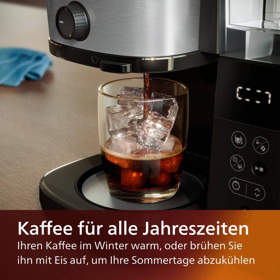 Philips Koffiezetapparaat met maalwerk HD7900 50 All-in-1 Brew met slim dosering en duo-koffiebonenreservoir inclusief doseerlepel - Foto 6