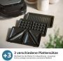 Philips Sandwichmaker 5000 Series HD2350 80 met 3 verwisselbare plaatsets gelijkmatige opwarming compacte opslag zwart zilver - Thumbnail 6