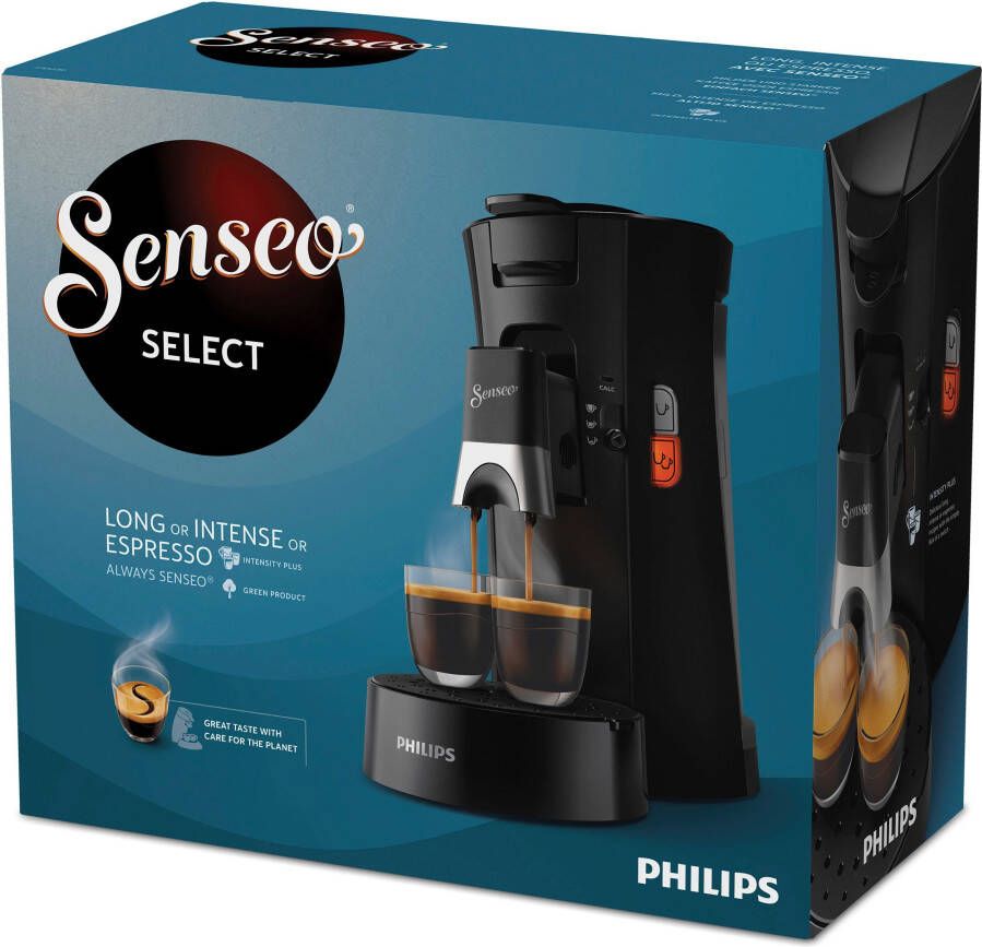 Senseo Koffiepadautomaat Select CSA230 69 gemaakt van 21% gerecycled plastic