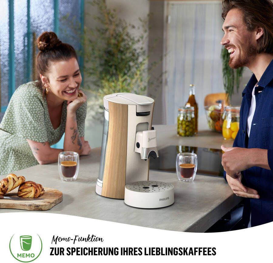 Senseo Koffiepadautomaat Select CSA240 05 met 37% biobased kunststof Intensity Plus