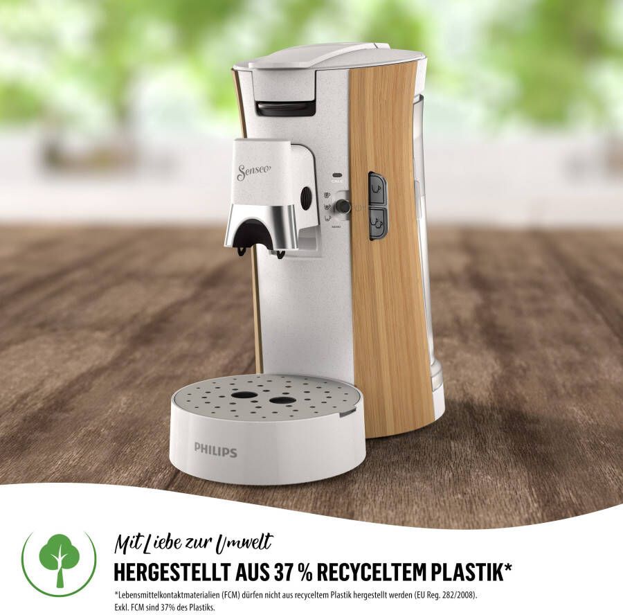 Senseo Koffiepadautomaat Select CSA240 05 met 37% biobased kunststof Intensity Plus